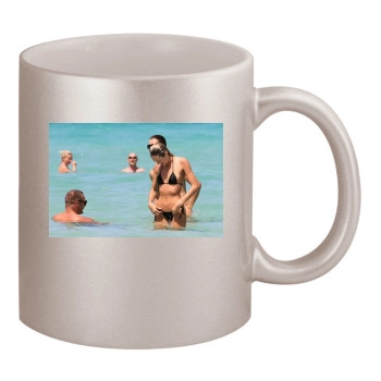 Candice Swanepoel 11oz Metallic Silver Mug