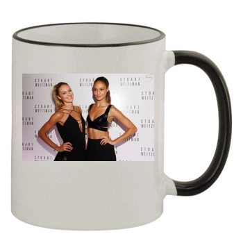 Candice Swanepoel 11oz Colored Rim & Handle Mug