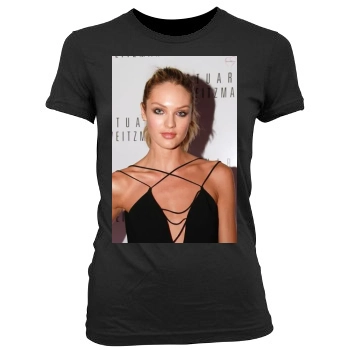 Candice Swanepoel Women's Junior Cut Crewneck T-Shirt