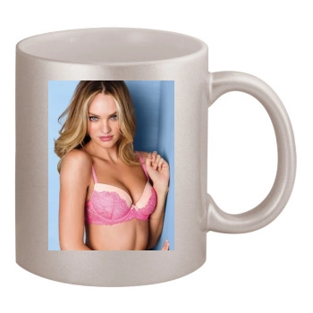 Candice Swanepoel 11oz Metallic Silver Mug