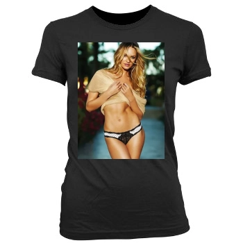 Candice Swanepoel Women's Junior Cut Crewneck T-Shirt