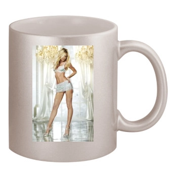 Candice Swanepoel 11oz Metallic Silver Mug