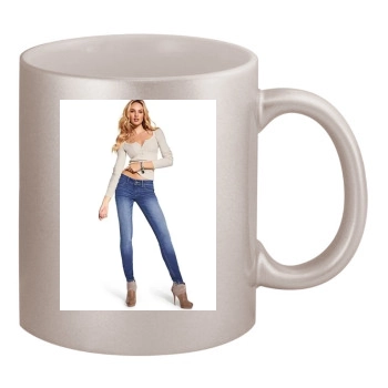 Candice Swanepoel 11oz Metallic Silver Mug