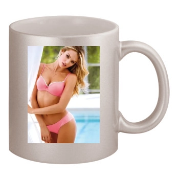 Candice Swanepoel 11oz Metallic Silver Mug