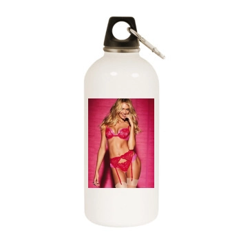 Candice Swanepoel White Water Bottle With Carabiner