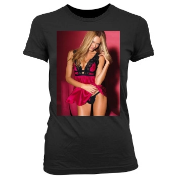 Candice Swanepoel Women's Junior Cut Crewneck T-Shirt