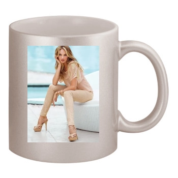 Candice Swanepoel 11oz Metallic Silver Mug