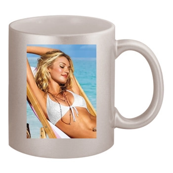 Candice Swanepoel 11oz Metallic Silver Mug