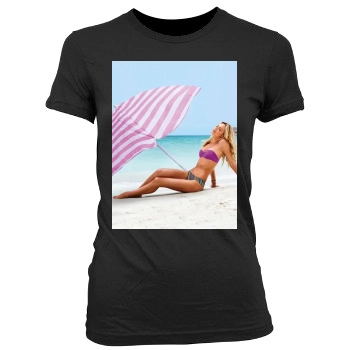 Candice Swanepoel Women's Junior Cut Crewneck T-Shirt