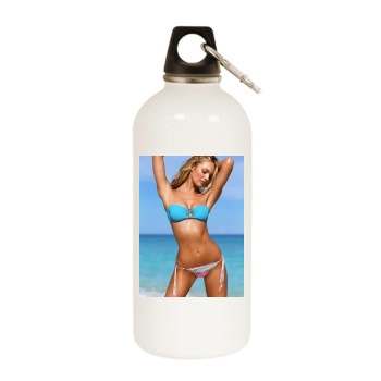 Candice Swanepoel White Water Bottle With Carabiner