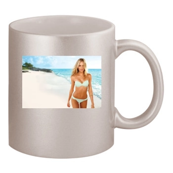 Candice Swanepoel 11oz Metallic Silver Mug