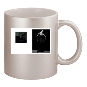 Candice Swanepoel 11oz Metallic Silver Mug