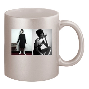 Candice Swanepoel 11oz Metallic Silver Mug