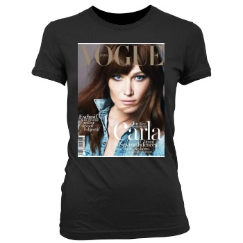 Carla Bruni Women's Junior Cut Crewneck T-Shirt