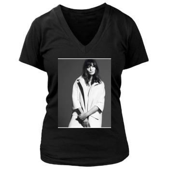 Carla Bruni Women's Deep V-Neck TShirt