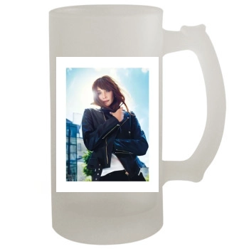 Carla Bruni 16oz Frosted Beer Stein