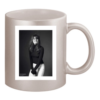 Carla Bruni 11oz Metallic Silver Mug