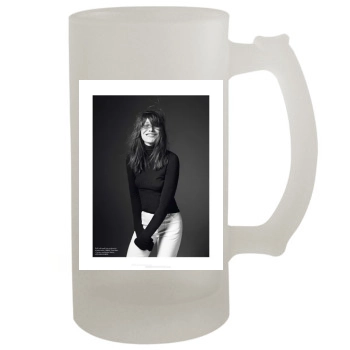 Carla Bruni 16oz Frosted Beer Stein