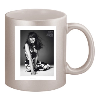 Carla Bruni 11oz Metallic Silver Mug