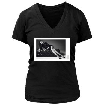 Carla Bruni Women's Deep V-Neck TShirt