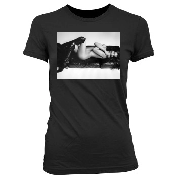 Carla Bruni Women's Junior Cut Crewneck T-Shirt