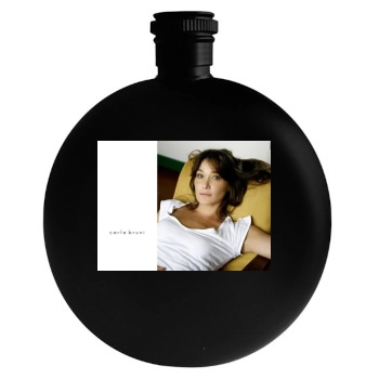 Carla Bruni Round Flask