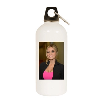 Carmen Electra White Water Bottle With Carabiner