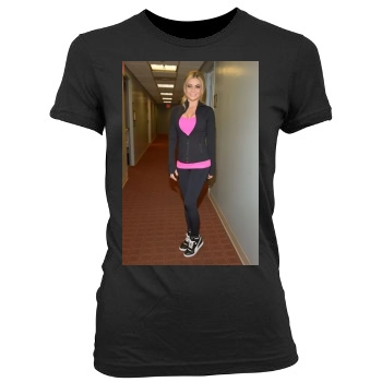 Carmen Electra Women's Junior Cut Crewneck T-Shirt