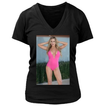 Carmen Electra Women's Deep V-Neck TShirt