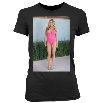 Carmen Electra Women's Junior Cut Crewneck T-Shirt