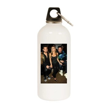 Carmen Electra White Water Bottle With Carabiner