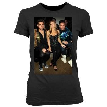 Carmen Electra Women's Junior Cut Crewneck T-Shirt