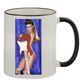 Carmen Electra 11oz Colored Rim & Handle Mug