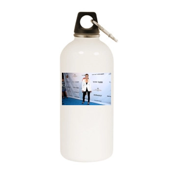 Carmen Electra White Water Bottle With Carabiner