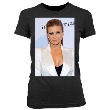 Carmen Electra Women's Junior Cut Crewneck T-Shirt