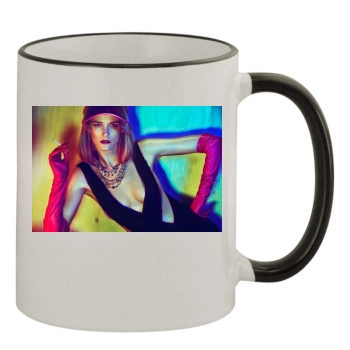 Carmen Kass 11oz Colored Rim & Handle Mug