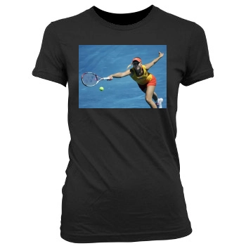 Caroline Wozniacki Women's Junior Cut Crewneck T-Shirt