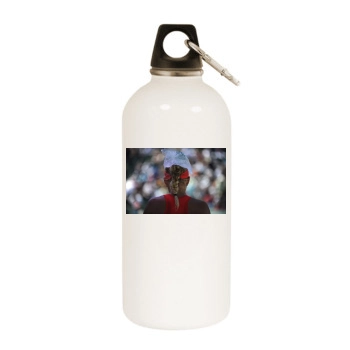 Caroline Wozniacki White Water Bottle With Carabiner