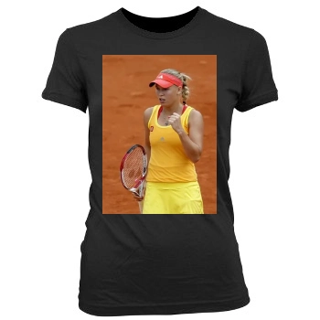 Caroline Wozniacki Women's Junior Cut Crewneck T-Shirt