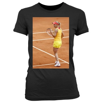 Caroline Wozniacki Women's Junior Cut Crewneck T-Shirt