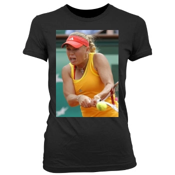 Caroline Wozniacki Women's Junior Cut Crewneck T-Shirt