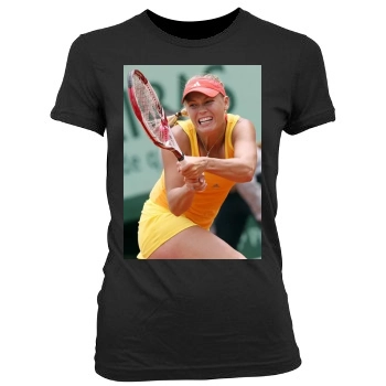 Caroline Wozniacki Women's Junior Cut Crewneck T-Shirt