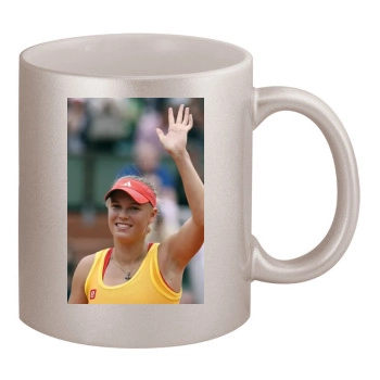 Caroline Wozniacki 11oz Metallic Silver Mug