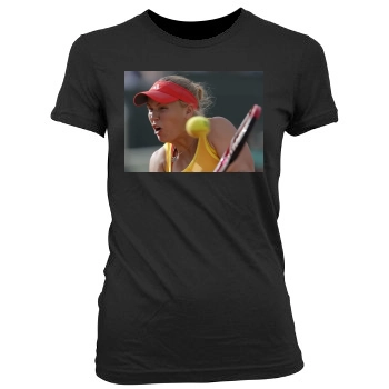 Caroline Wozniacki Women's Junior Cut Crewneck T-Shirt