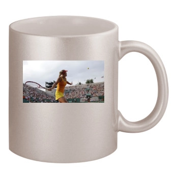 Caroline Wozniacki 11oz Metallic Silver Mug