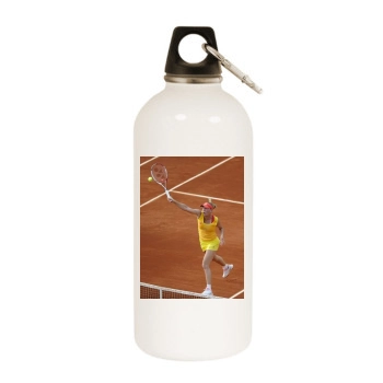 Caroline Wozniacki White Water Bottle With Carabiner