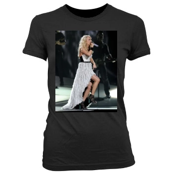 Carrie Underwood Women's Junior Cut Crewneck T-Shirt