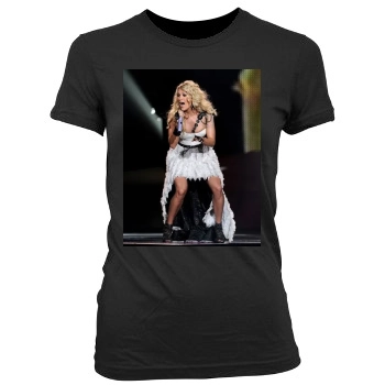 Carrie Underwood Women's Junior Cut Crewneck T-Shirt