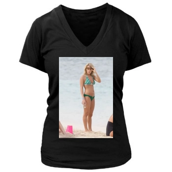 Carrie Underwood Women's Deep V-Neck TShirt