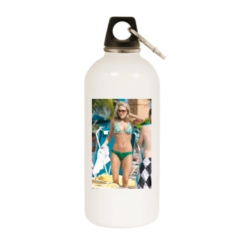 Carrie Underwood White Water Bottle With Carabiner